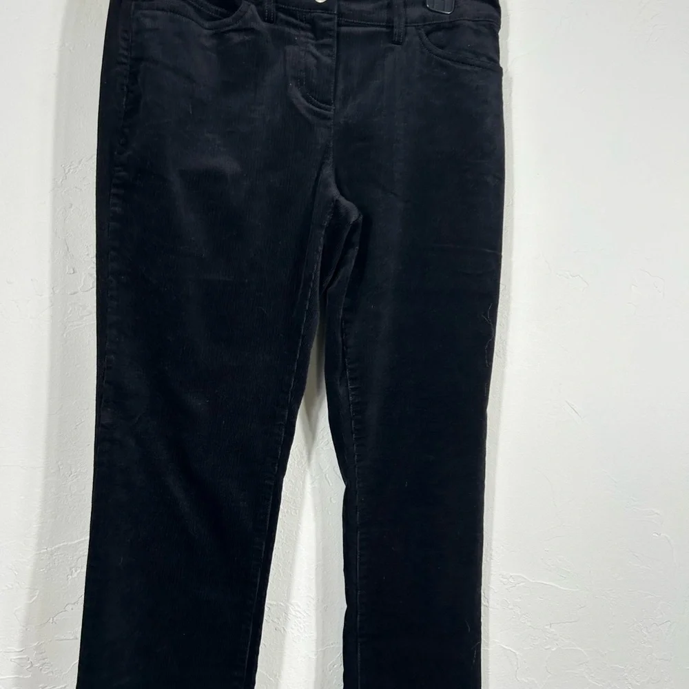 Eileen Fisher Black Corduroy‎ Denim Jeans Pants